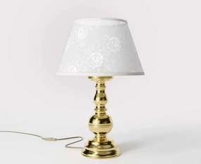Lampa de masa clasic elegant din alama masiva Flemish