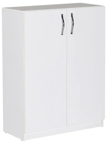 Pantofar Adore Double, 2 usi, 3 rafturi, capacitate 12-16 perechi, Alb, 70 x 90 x 33 cm