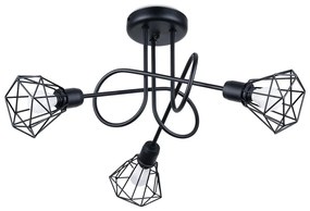Plafonieră neagră ø 10 cm Varpu – Nice Lamps