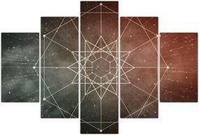 Tablou - Dodecagrama cosmică (150x105 cm)