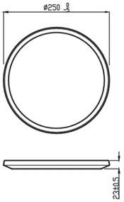 Plafonieră LED dimabilă pentru baie SCENE SWITCH LED/15W/230V IP44 Philips