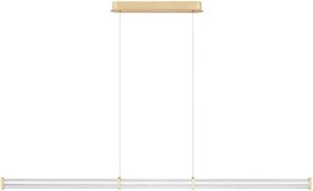 Lustra LED 2700K suspendata design liniar PHEME auriu periat