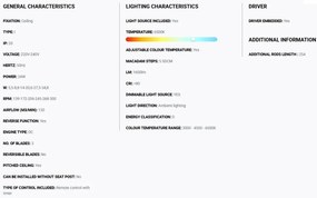 Lustra cu Ventilator si telecomanda HVAR S LED alb