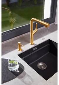 Baterie de chiuvetă cu cap de duș extractibil KFA Armatura 6623-220-31 DUERO DESIGN auriu