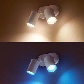 Spot LED RGB FUGATO 2xGU10/5,7W/230V Philips 50632/31/P7