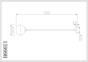 Globo 15999H - Pendul RAGUSA pe cablu, 1xE27/60W/230V, Ø 20 cm