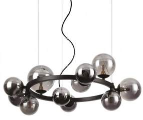 Lustra moderna cu 11 surse de lumina PERLAGE SP11 NERO