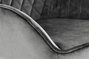 Scaun de bar H103 velvet gri