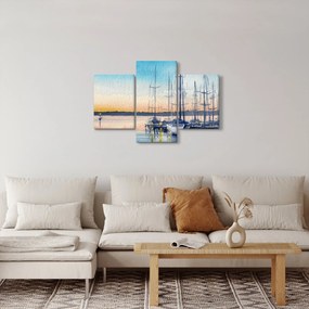 Tablou - Plimbare cu barca, aquarel (90x60 cm)