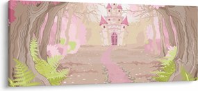 Tablou - Călătorie în regatul roz (120x50 cm)