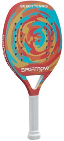 SPORTNOW Rachetă de Padel din Fibră de Carbon, cu Mâner Antiderapant și Geantă de Transport, 28x23 cm, Galben | Aosom Romania