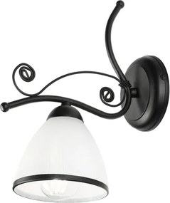 Aplica de perete RETRO 1x E27/60W/230V negru/alb