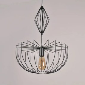 Lustră pe cablu JASMINA 1xE27/20W/230V d. 40 cm negru