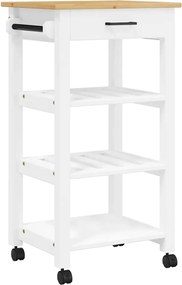 vidaXL Cărucior de bucătărie „MONZA”, 48x40x88,5 cm, lemn masiv de pin