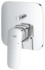 Baterie cada-dus incastrata Grohe Cubeo crom lucios fara corp ingropat