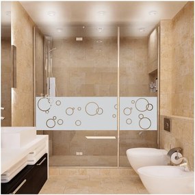 Autocolant rezistent la apă, pentru cabina de duș, Ambiance Bubbles