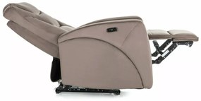 Fotoliu recliner Kronos velvet cappuccino Blu38