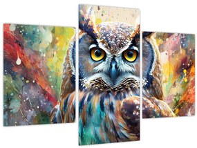 Tablou - Pictură de o bufniță (90x60 cm)