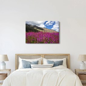 Tablou sceneriei cu lunca montană (90x60 cm)