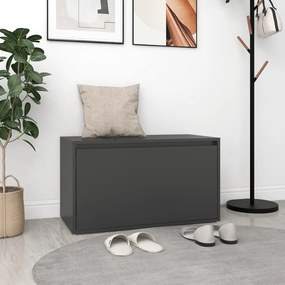 808668 vidaXL Bancă de hol, gri, 80x40x45 cm, PAL