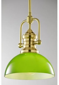Pendul pe tijă PLATINO Jupiter 2073 1xE27/15W/230V verde/auriu