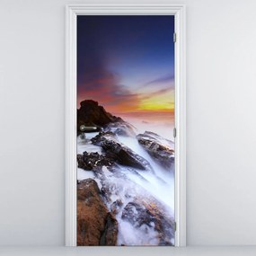 Fototapet pentru ușă - Muntții în ceață (95x205cm)
