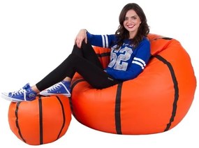 Set fotolii puf Basketbal XXXL + L (portocaliu + negru). 1054538