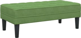 vidaXL bancă cu pernă Verde deschis 113 x 57 x 39 cm Catifea