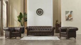 Set canapele si fotolii fixe Oxford Chesterfield 3+1+1