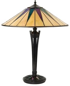Lampă de masă Tiffany Endon 64045 Dark Star 2xE27/60W/230V Ø 49 cm