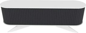 Comoda TV STOR, gri/alb, PAL melaminat, 180x43x60 cm
