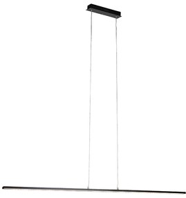 Lampă modernă suspendată neagră 150 cm cu LED inclus - Banda