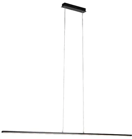 Lampă modernă suspendată neagră 150 cm cu LED inclus - Banda