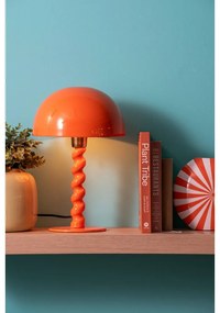 Veioză portocalie cu abajur din metal (înălțime 39 cm) Prisa – Leitmotiv