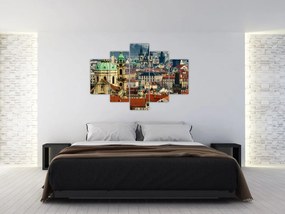 Tablou - Panorama din Praga (150x105 cm)
