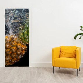 Fototapet pentru ușă - Ananas în apă (95x205cm)