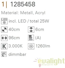 Aplica LED dimabila design modern Pisa 1285458 NV