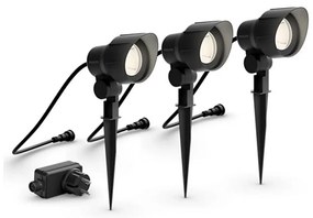 Philips - Set 3x LED spot exterior GARDENLINK LED/6W/230V 2700K IP44