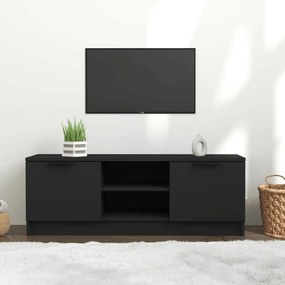 Comoda TV, negru, 102x35x36,5 cm, lemn prelucrat
