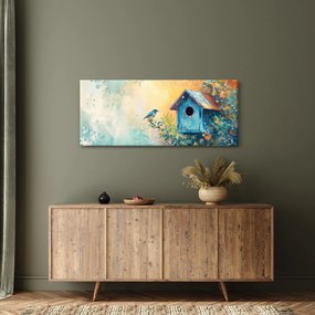 Tablou - Birdhouse, acuarelă, acuarelă (120x50 cm)