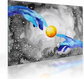 Tablou pe sticlă - Conexiune (70x50 cm)