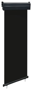 Copertina laterala de balcon, negru, 60 x 250 cm Negru, 60 x 250 cm