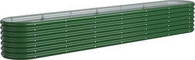 vidaXL Strat înălțat grădină 260x40x36 cm oțel galvanizat