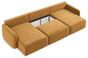 Colțar portocaliu extensibil/cu spațiu de depozitare Kalena – Makamii