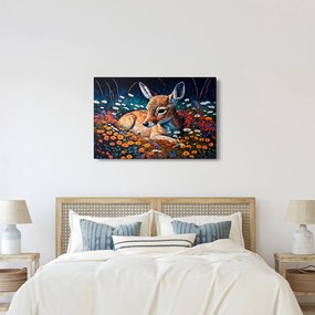 Tablou - Cerb pictat (90x60 cm)