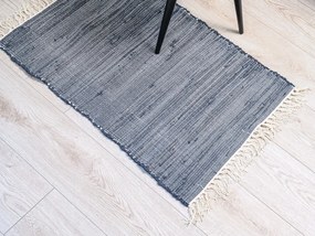 Covor RENSKE 60x90 cm, negru/dungi