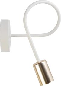 Aplica de perete OXFORD 1xE27/15W/230V alamă/albă