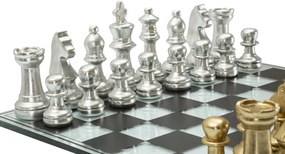 Mauro Ferretti Set Tabla De Sah Negru/Alb Cm 50,5X50,5X12 | Aosom Romania