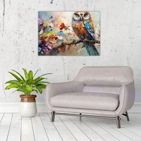 Tablou - Bufniță pictată (70x50 cm)