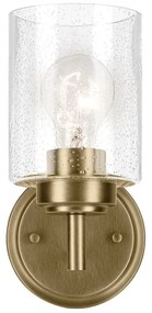 Lampă de perete Kichler KL-WINSLOW-1W-NBR WINSLOW 1xE27/60W/230V alamă